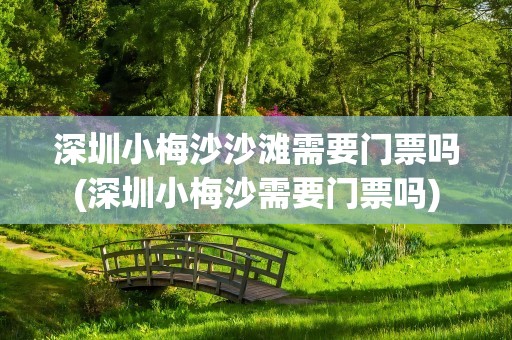 深圳小梅沙沙滩需要门票吗(深圳小梅沙需要门票吗)
