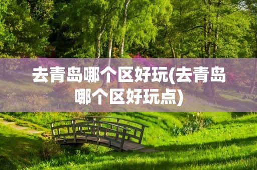 去青岛哪个区好玩(去青岛哪个区好玩点)