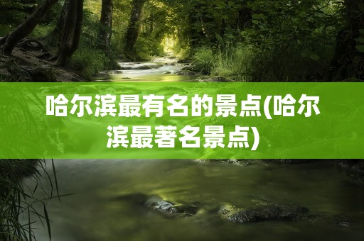 哈尔滨最有名的景点(哈尔滨最著名景点)