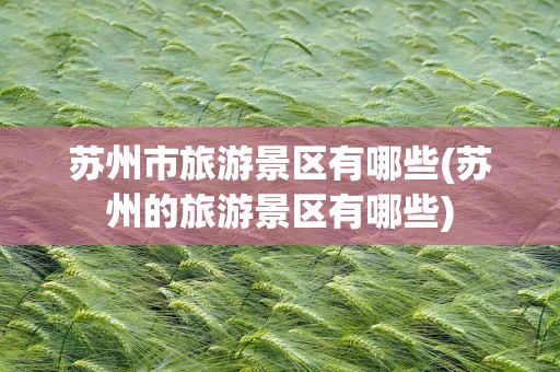 苏州市旅游景区有哪些(苏州的旅游景区有哪些)