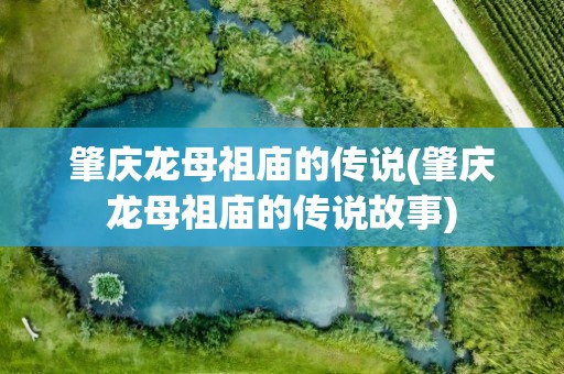 肇庆龙母祖庙的传说(肇庆龙母祖庙的传说故事)