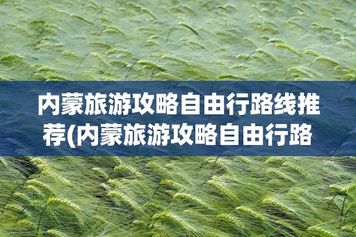 内蒙旅游攻略自由行路线推荐(内蒙旅游攻略自由行路线推荐图)