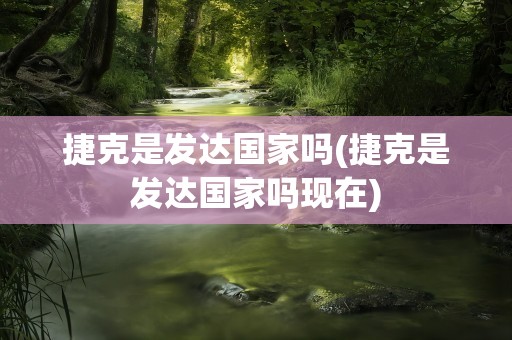捷克是发达国家吗(捷克是发达国家吗现在)