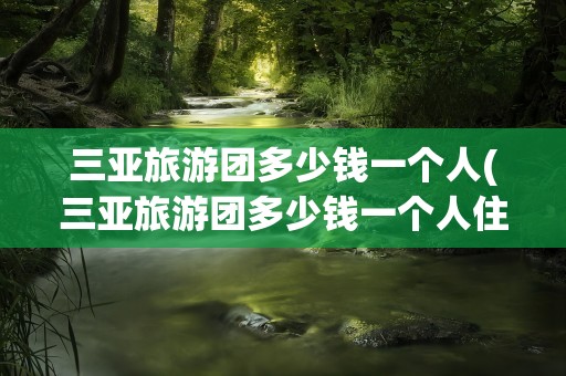 三亚旅游团多少钱一个人(三亚旅游团多少钱一个人住)