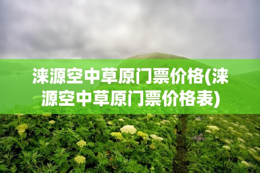 涞源空中草原门票价格(涞源空中草原门票价格表)
