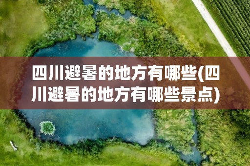 四川避暑的地方有哪些(四川避暑的地方有哪些景点)