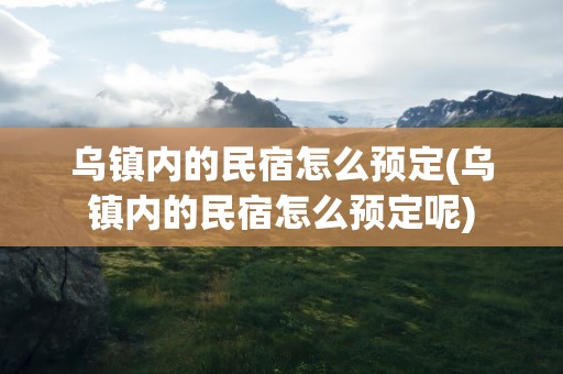 乌镇内的民宿怎么预定(乌镇内的民宿怎么预定呢)