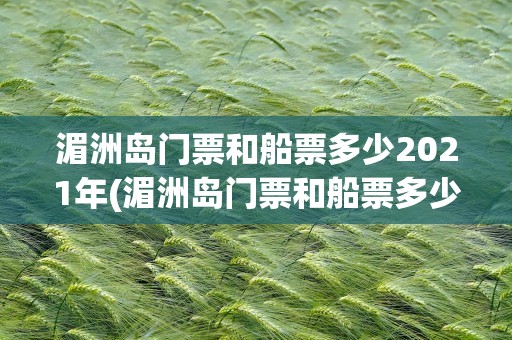 湄洲岛门票和船票多少2021年(湄洲岛门票和船票多少2021年的)