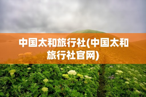 中国太和旅行社(中国太和旅行社官网)