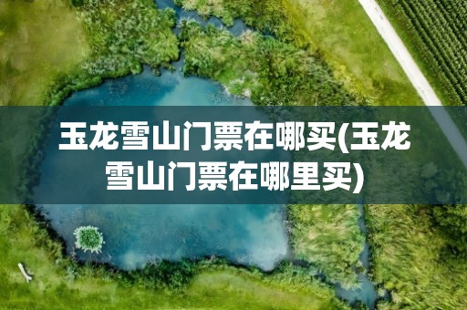 玉龙雪山门票在哪买(玉龙雪山门票在哪里买)