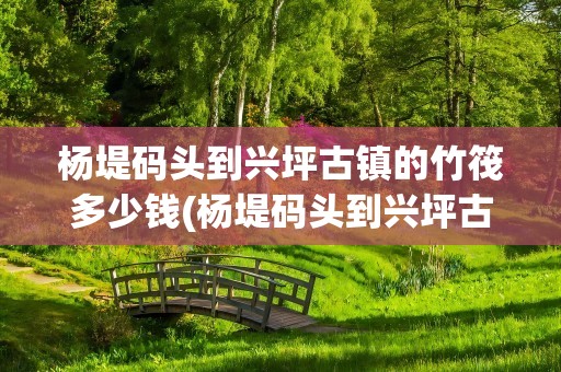 杨堤码头到兴坪古镇的竹筏多少钱(杨堤码头到兴坪古镇的竹筏,返回要多少钱)