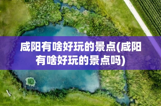 咸阳有啥好玩的景点(咸阳有啥好玩的景点吗)