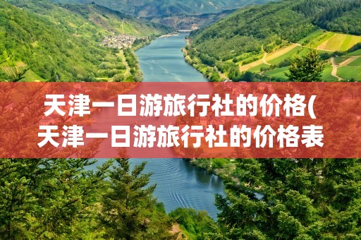 天津一日游旅行社的价格(天津一日游旅行社的价格表)