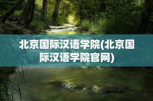 北京国际汉语学院(北京国际汉语学院官网)