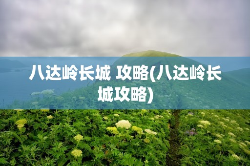 八达岭长城 攻略(八达岭长城攻略)