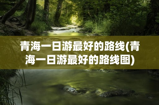 青海一日游最好的路线(青海一日游最好的路线图)