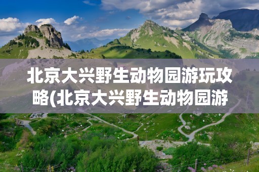 北京大兴野生动物园游玩攻略(北京大兴野生动物园游玩攻略图)