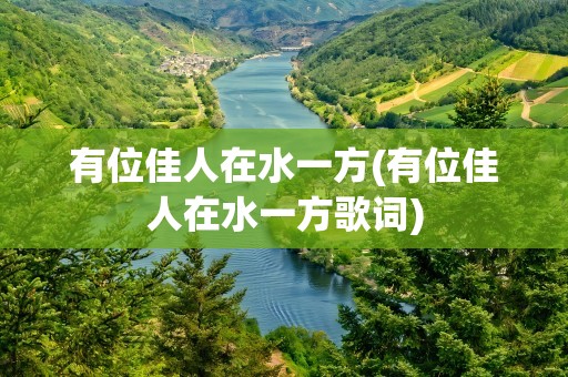 有位佳人在水一方(有位佳人在水一方歌词)