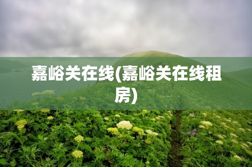 嘉峪关在线(嘉峪关在线租房)
