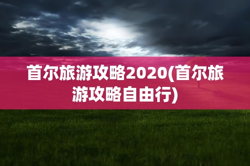 首尔旅游攻略2020(首尔旅游攻略自由行)