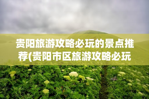 贵阳旅游攻略必玩的景点推荐(贵阳市区旅游攻略必玩的景点推荐)
