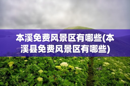 本溪免费风景区有哪些(本溪县免费风景区有哪些)