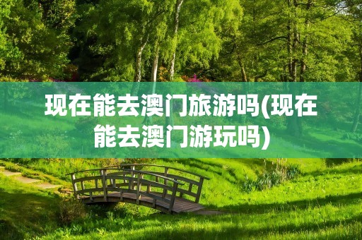 现在能去澳门旅游吗(现在能去澳门游玩吗)