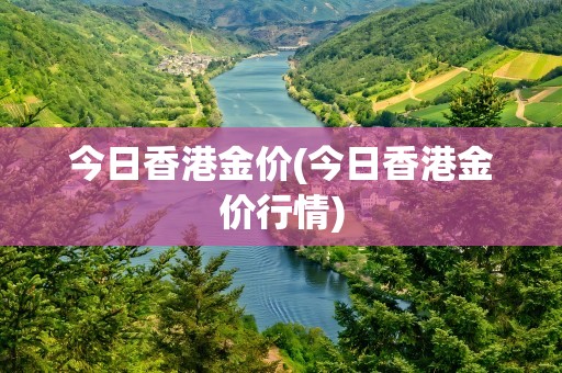 今日香港金价(今日香港金价行情)