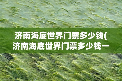 济南海底世界门票多少钱(济南海底世界门票多少钱一张)