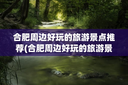 合肥周边好玩的旅游景点推荐(合肥周边好玩的旅游景点推荐一下)