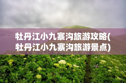 牡丹江小九寨沟旅游攻略(牡丹江小九寨沟旅游景点)