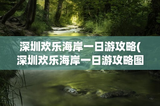 深圳欢乐海岸一日游攻略(深圳欢乐海岸一日游攻略图)