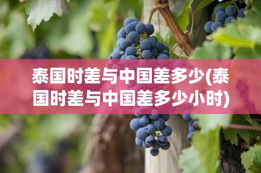 泰国时差与中国差多少(泰国时差与中国差多少小时)