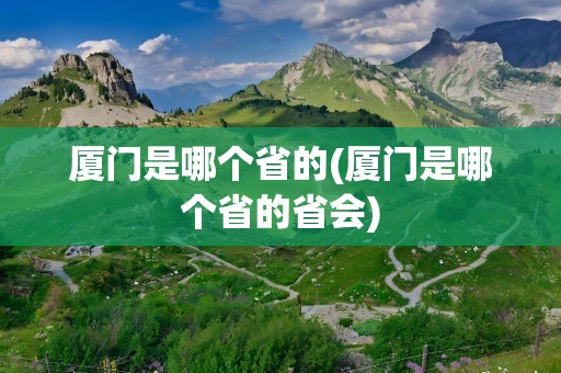 厦门是哪个省的(厦门是哪个省的省会)