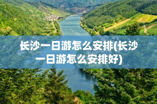 长沙一日游怎么安排(长沙一日游怎么安排好)
