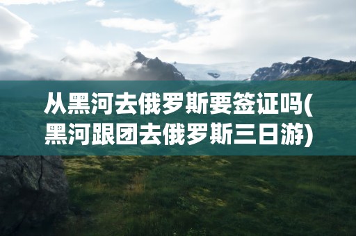 从黑河去俄罗斯要签证吗(黑河跟团去俄罗斯三日游)
