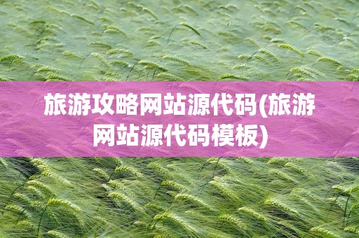 旅游攻略网站源代码(旅游网站源代码模板)