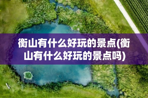 衡山有什么好玩的景点(衡山有什么好玩的景点吗)