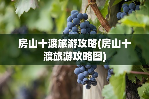 房山十渡旅游攻略(房山十渡旅游攻略图)
