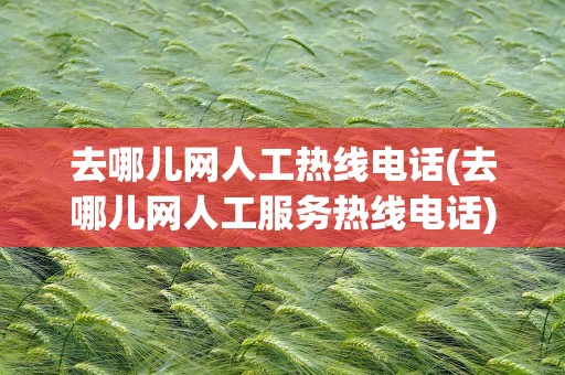 去哪儿网人工热线电话(去哪儿网人工服务热线电话)