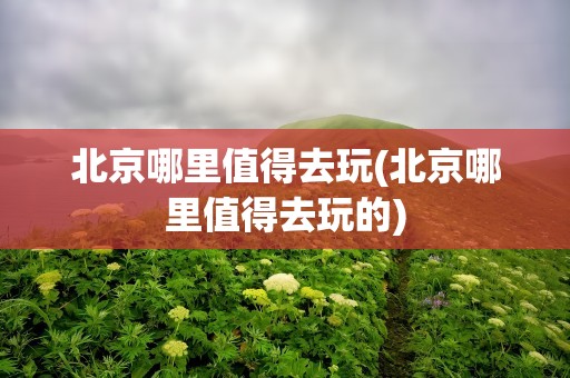 北京哪里值得去玩(北京哪里值得去玩的)