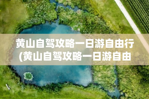 黄山自驾攻略一日游自由行(黄山自驾攻略一日游自由行路线)