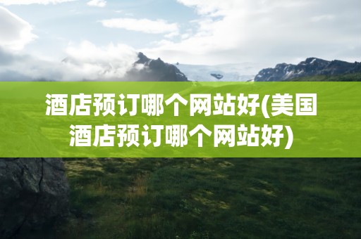 酒店预订哪个网站好(美国酒店预订哪个网站好)