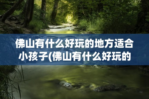 佛山有什么好玩的地方适合小孩子(佛山有什么好玩的地方适合小孩子免)