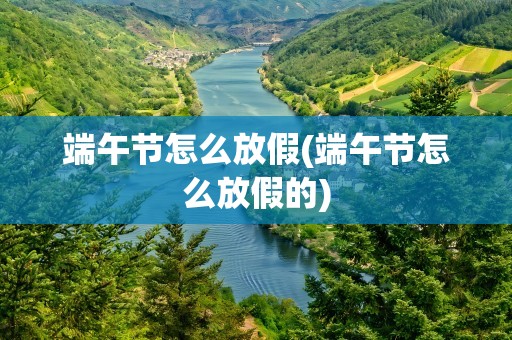 端午节怎么放假(端午节怎么放假的)