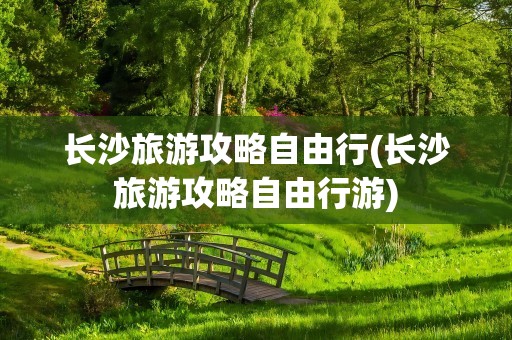 长沙旅游攻略自由行(长沙旅游攻略自由行游)