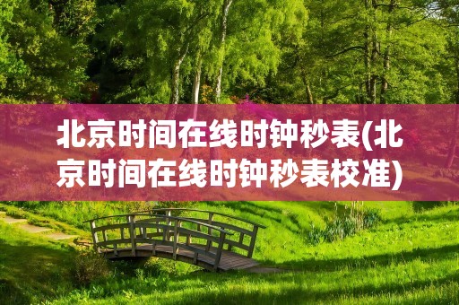 北京时间在线时钟秒表(北京时间在线时钟秒表校准)