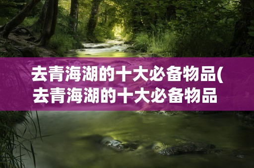 去青海湖的十大必备物品(去青海湖的十大必备物品 7)
