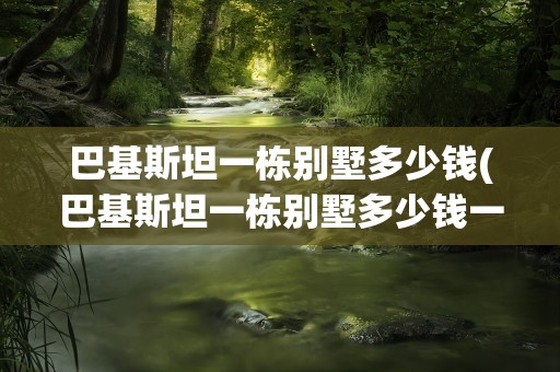 巴基斯坦一栋别墅多少钱(巴基斯坦一栋别墅多少钱一套)