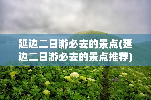 延边二日游必去的景点(延边二日游必去的景点推荐)